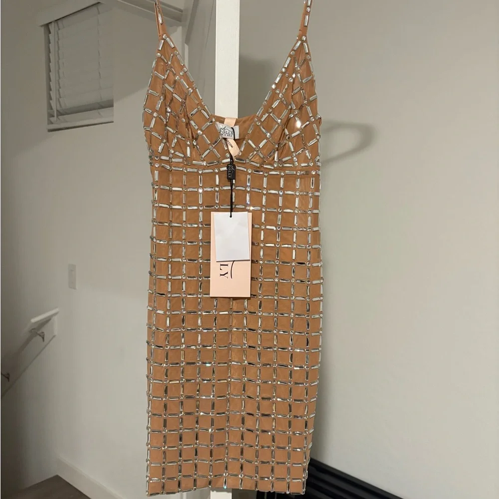 Oh Polly embellished mini dress - Picture 1 of 2